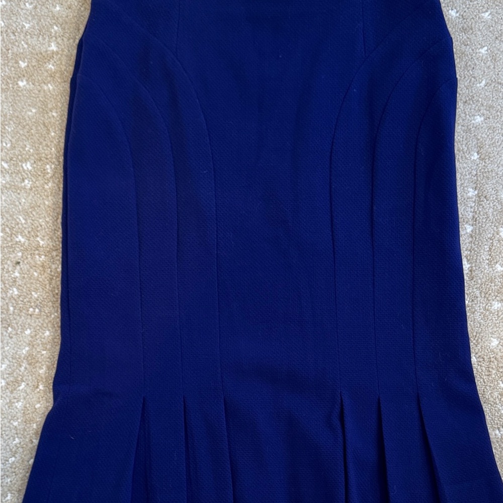 Escada Couture Dark Blue Pencil Skirt